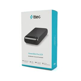 Батарея универсальная Ttec 20000mAh, Output 2*USB + Type-C, 20W, Black (2BB186S)
