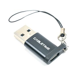 Переходник USB 3.0 AM to USB-C F Cabletime (CA913701)