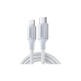 Дата кабель USB-C to Lightning 1.0m 3A 60W US304 white UGREEN (70523)