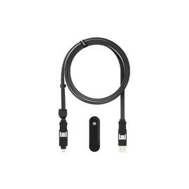 Дата кабель 6in1 inCharge XL 3.0m black Rolling Square (XLL01R)