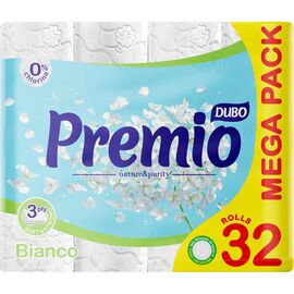 Туалетная бумага Диво Premio Bianco 3 слоя 32 рулона (4820003837665)