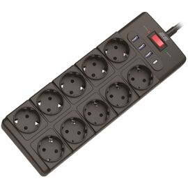 Сетевой фильтр питания 2E 2E-SP10M3USBBK 10m (2E-SP10M3USBBK)