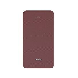 Батарея універсальна Hama 20000mAh, 15W/5V/3A, USB-C, USB-A, red (00201717)
