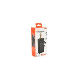 Батарея універсальна Linkage 30000mAh, Solar, 22.5W, cables Туре-С+Lighting, Black (LKP-46)