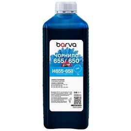 Чорнило Barva HP 655/650 1 л, Cyan (H655-658)