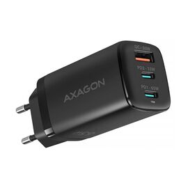 Зарядное устройство AXAGON 1xUSB + 2xUSB-C 65W QC4+ PD3.0 PPS black (ACU-DPQ65)