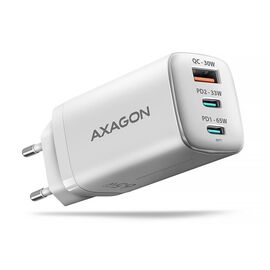 Зарядное устройство AXAGON 1xUSB + 2xUSB-C 65W QC4+ PD3.0 PPS white (ACU-DPQ65W)