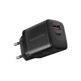 Зарядное устройство AXAGON 1xUSB QC3.0 + 1xUSB-C PD20W black (ACU-PQ20)
