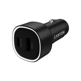 Зарядное устройство Canyon 1xUSB + 1xUSB-C PD85W black (CNE-CCABR8AC)