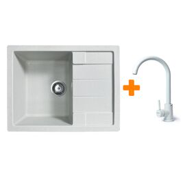 Мойка кухонная Adamant Anila Old stone + змішувач (182496910310)