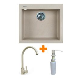 Мийка кухонна Adamant Univer Avena + змішувач + дозатор (4824296902106)