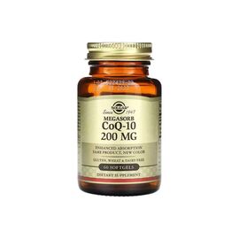 Витаминно-минеральный комплекс Solgar Коэнзим Q-10, 200 мг, Megasorb CoQ-10, 60 гелевых капсул (SOL-00968)