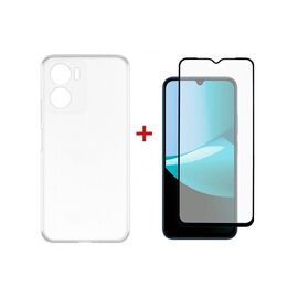 Чохол до мобільного телефона Dengos Kit for Motorola G06 case + glass Transparent (DG-KM-169)