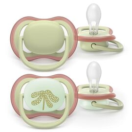 Пустышка Philips AVENT Ultra Air, 6-18 міс., нейтральна, день/н (SCF087/18)