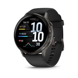 Смарт-часы Garmin Venu 4 (45mm), Black w/ Slate + Black, GPS смарт-годинник (010-03014-00)