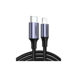 Дата кабель USB-C to Lightning 1.0m 3A 60W US304 black Ugreen (60759)