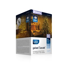 Гирлянда ColorWay Каскад LED 98 7 x 1.5 м 8 функций (CW-G-98L71CU)