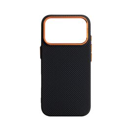 Чохол до мобільного телефона Armorstandart LikeCarbon2 SE MagCase Apple iPhone 17 Pro Kevlar Black Orange (ARM89164)