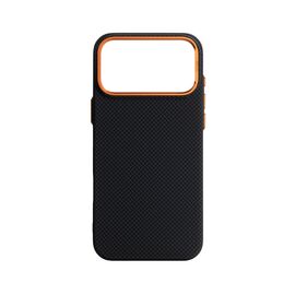Чохол до мобільного телефона Armorstandart LikeCarbon2 SE MagCase Apple iPhone 17 Pro Max Kevlar Black Orange (ARM89165)