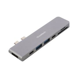 Порт-репликатор Choetech Dock-Station USB-C 7-in-1 (HDMI/картридер/USB-A/USB-C, for MacBook Pro/Air) (HUB-M14-GY-V2)