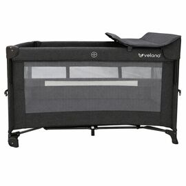 Детский манеж Velano со вторым ярусом и пеленатором Tino, dark grey (46160)