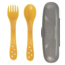 Набор детской посуды Canpol babies столові прибори в футлярі - жовтий (74/019_yel)