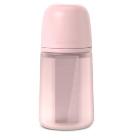 Бутылочка для кормления Suavinex Colour Essence, 240 мл, силіконова, 240 мл, фізіологічна соска повільний потік, , світло-рожева (308654)
