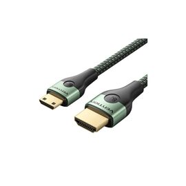 Кабель мультимедийный HDMI M to HDMI mini M 1.0m V2.1 8K 60Hz green VENTION (AGJGF)