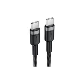 Дата кабель USB-C to USB-C 1.2m 60W black Acefast (6974316285137)