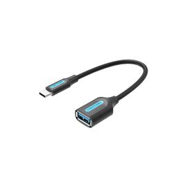 Переходник OTG USB 3.1 AF to USB-C 0.15m black VENTION (CCVBB)