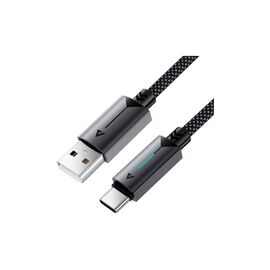 Дата кабель USB 2.0 AM to USB-C 1.2m 60W black Acefast (6974316284482)