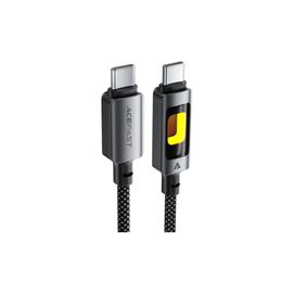 Дата кабель USB-C to USB-C 1.2m 60W black Acefast (6974316284666)