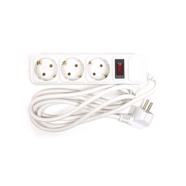Сетевой фильтр питания PowerPlant 1.8 м, 3 розетки, 3x1.5мм2 (PPSA10M18S3B)