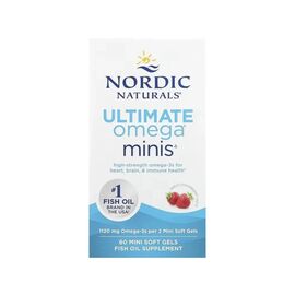Витаминно-минеральный комплекс Nordic Naturals Рыбий Жир, Омега-3, 1120 мг на порцию, вкус клубники, Ultimate Om (NOR-06100)