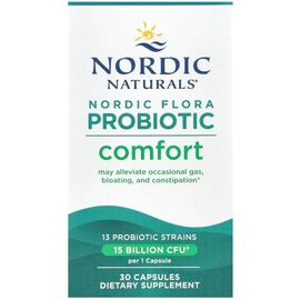 Вітамінно-мінеральний комплекс Nordic Naturals Пробіотики, 15 млрд КУО, Nordic Flora Probiotic, Comfort, 30 капсул (NOR-01676)