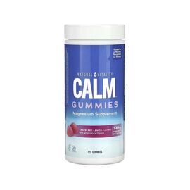 Витаминно-минеральный комплекс Natural Vitality Цитрат Магния, 330 мг, вкус малина лимон, CALM, Magnesium Supplement, (PTG-00240)