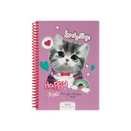 Блокнот Maxi А5, пластикова обкладинка, спіраль, 80 арк., клітинка (MX21950-02)