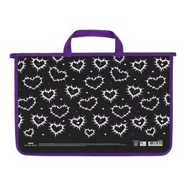 Папка - портфель Maxi А4 пластиковый на молнии (MX30056)