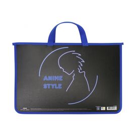 Папка - портфель Maxi А4 пластиковый на молнии (MX30053)