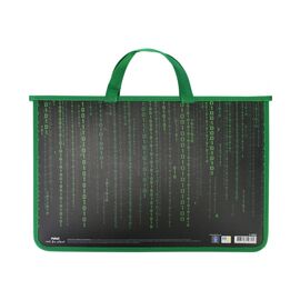 Папка - портфель Maxi А4 пластиковый на молнии (MX30052)