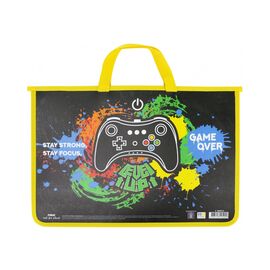 Папка - портфель Maxi А4 пластиковый на молнии (MX30000-01)