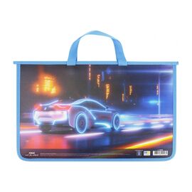 Папка - портфель Maxi А4 пластиковый на молнии (MX30000)