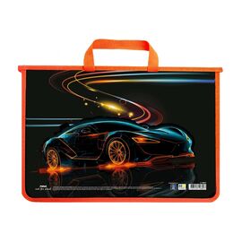 Папка - портфель Maxi А4 пластиковый на молнии (MX30057)