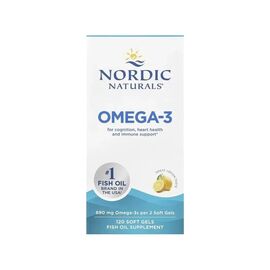 Вітамінно-мінеральний комплекс Nordic Naturals Омега-3, 690 мг на порцію, смак лимона, Omega-3, 120 гелевих кап (NOR-02760)