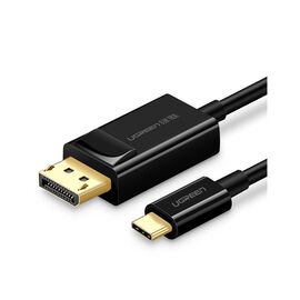 Кабель мультимедийный USB-C to DisplayPort M 1.5m 4K30Hz black Ugreen (50994)