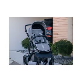 Набор текстиля для коляски FreeON підкладка для коляски та автокрісла grey - white (48716)