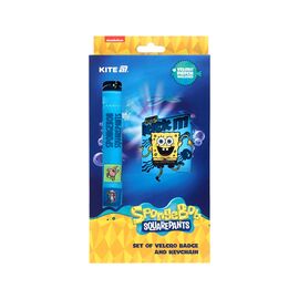 Бейдж Kite набір на липучці та підвіска SpongeBob SquarePants (SB25-3010)