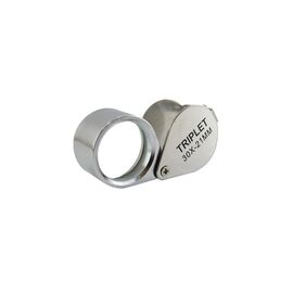 Лупа Voltronic ручная TRIPLET 30X-21mm, складная (брелок), металл-стекло, пластиковая коробка.60*24*18mm. (1152/TR30X-21)