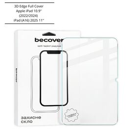 Скло захисне BeCover 3D Edge Full Cover Apple iPad 10.9" (2022/2024) / iPad (A16) 2025 11" (714773)