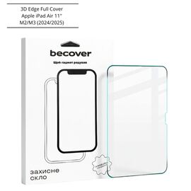 Скло захисне BeCover 3D Edge Full Cover Apple iPad Air 11" M2/M3 (2024/2025) (714774)